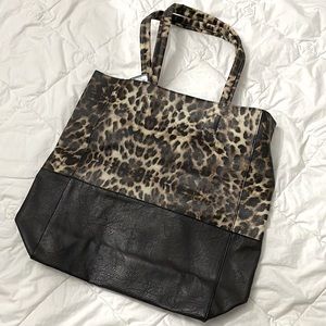 BNWT JESSICA LEOPARD PRINT TOTE